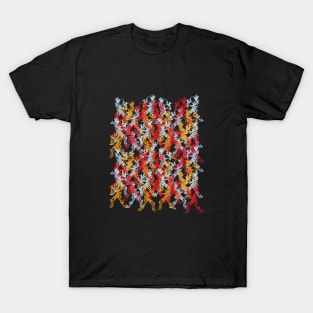 Colorful Sax Player Pattern T-Shirt